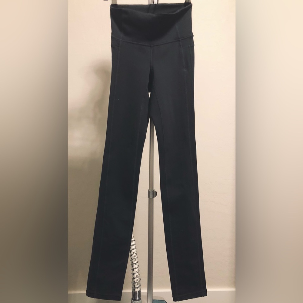 ATHLETA XXS Grey High-Waisted Long Straight Leggings
